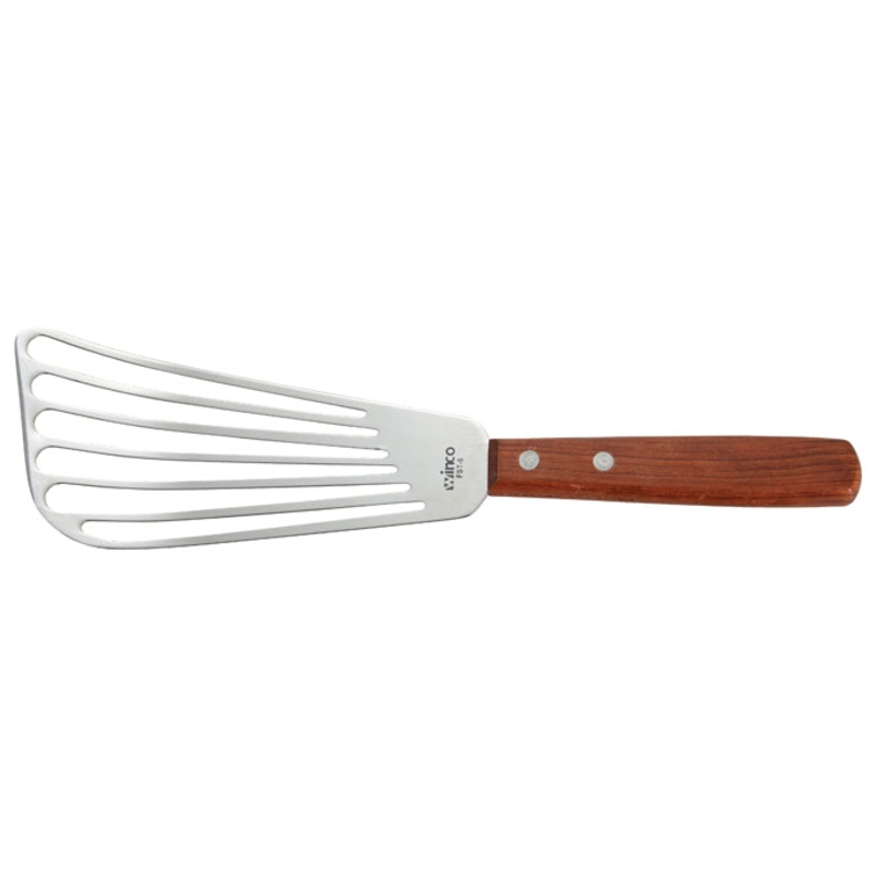 Winco Fish Spatula w/Wood Handle 6.5'