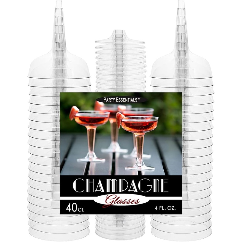 Champagne Glasses PartyE 40ct