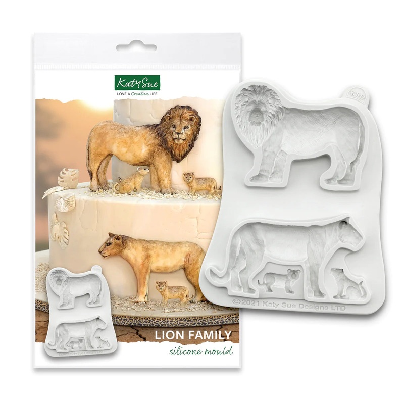 Lion Family Mold Katy Sue