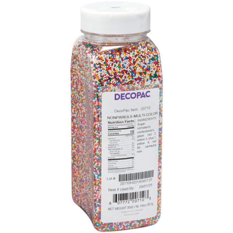 Nonpareils Rainbow multi color 1lb 14oz