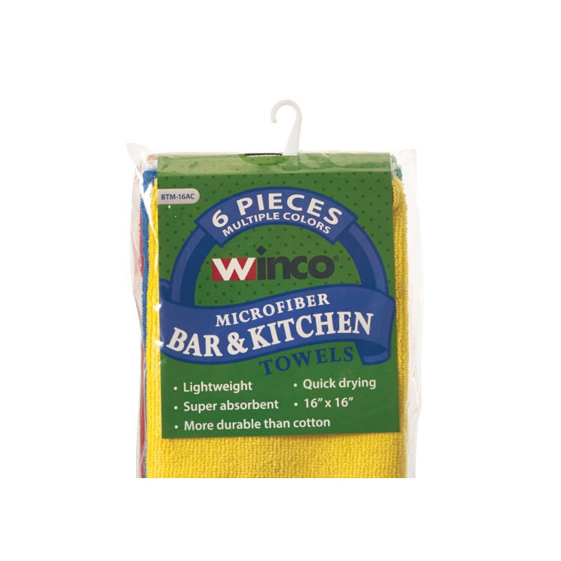 Winco Microfiber towel 6 pc.