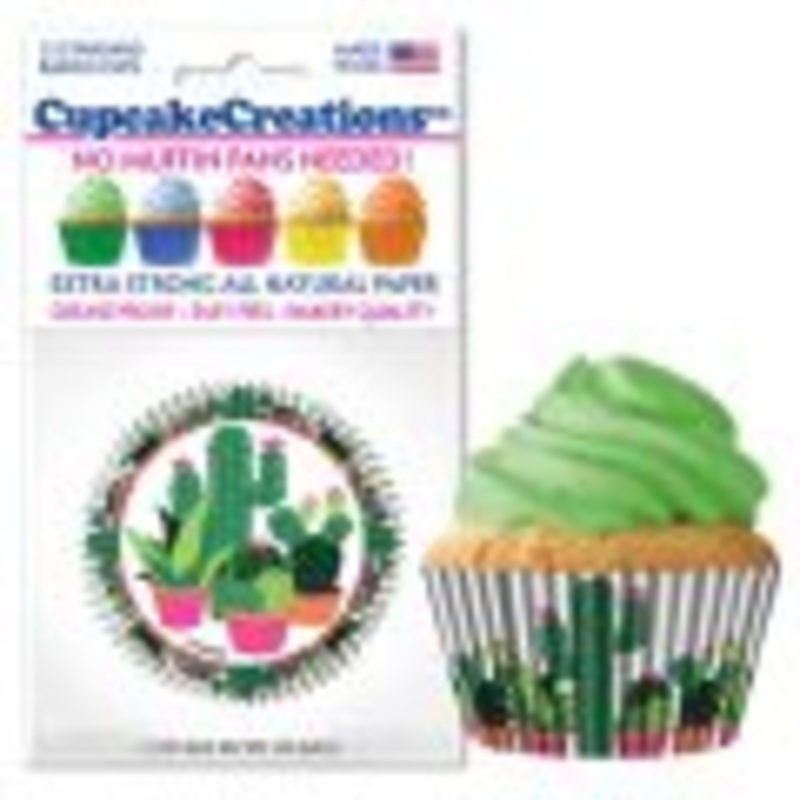 Cactus pot Cupcake Liners