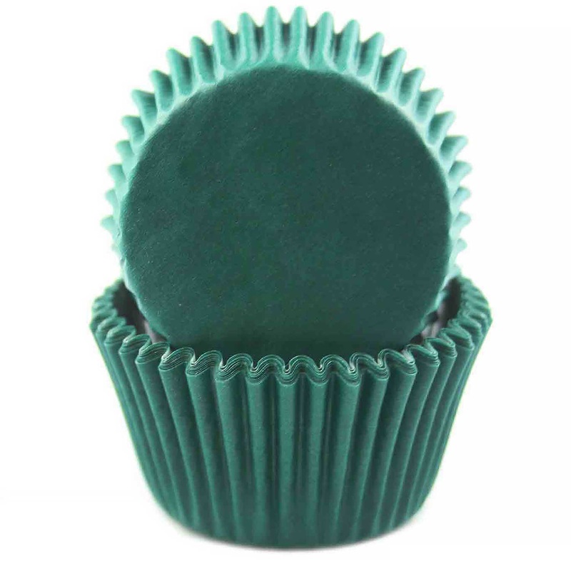 Hunter green Cupcake Liner