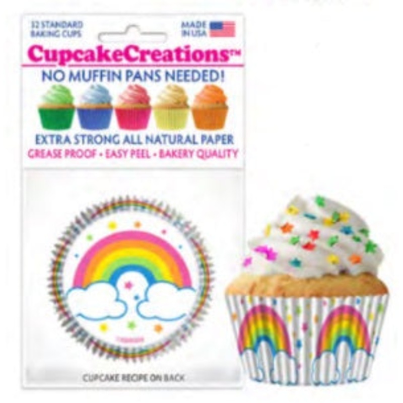 Rainbows Cupcake Liners