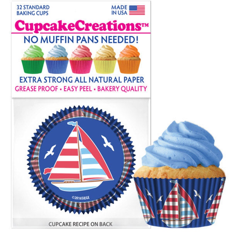 Sailboat Cupcake Liners