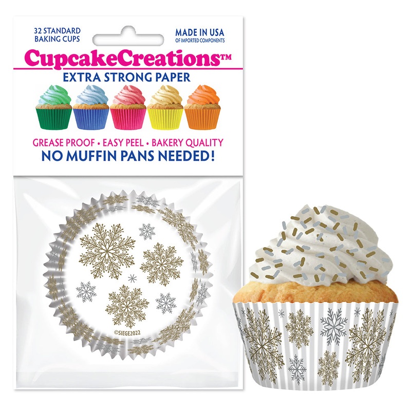 Cupcake Creations Elegant Snowflakes