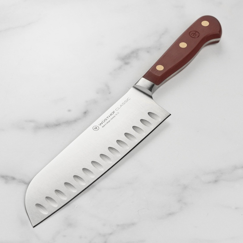 Wusthof Classic 7" Tasty Sumac Hollow Edge Santoku Knife