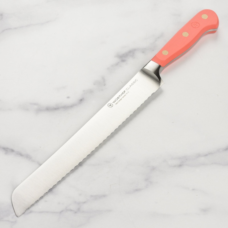 Wusthof Classic 9" Coral Peach Double Serrated Bread Knife