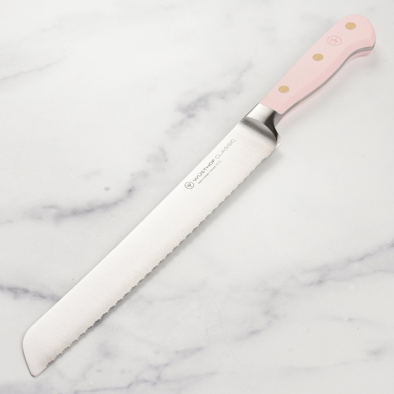 Wusthof Classic 9" Pink Himalayan Salt Double Serrated Bread Knife