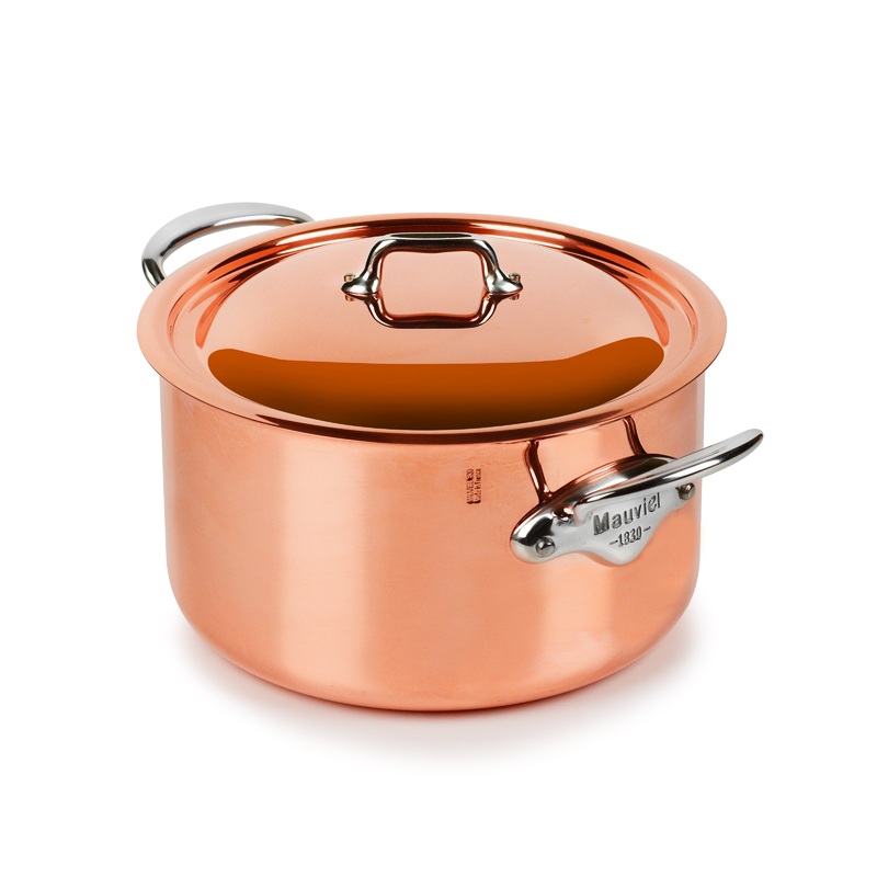 Mauviel M'6S 6.2-quart Induction Copper Stock Pot