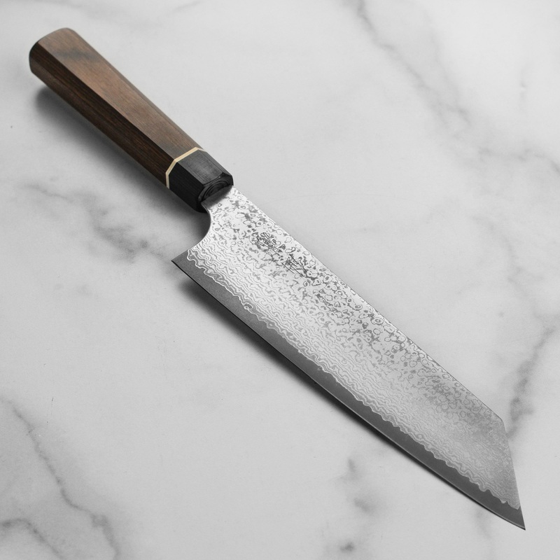 Senzo Black Damascus 8" Kiritsuke Knife