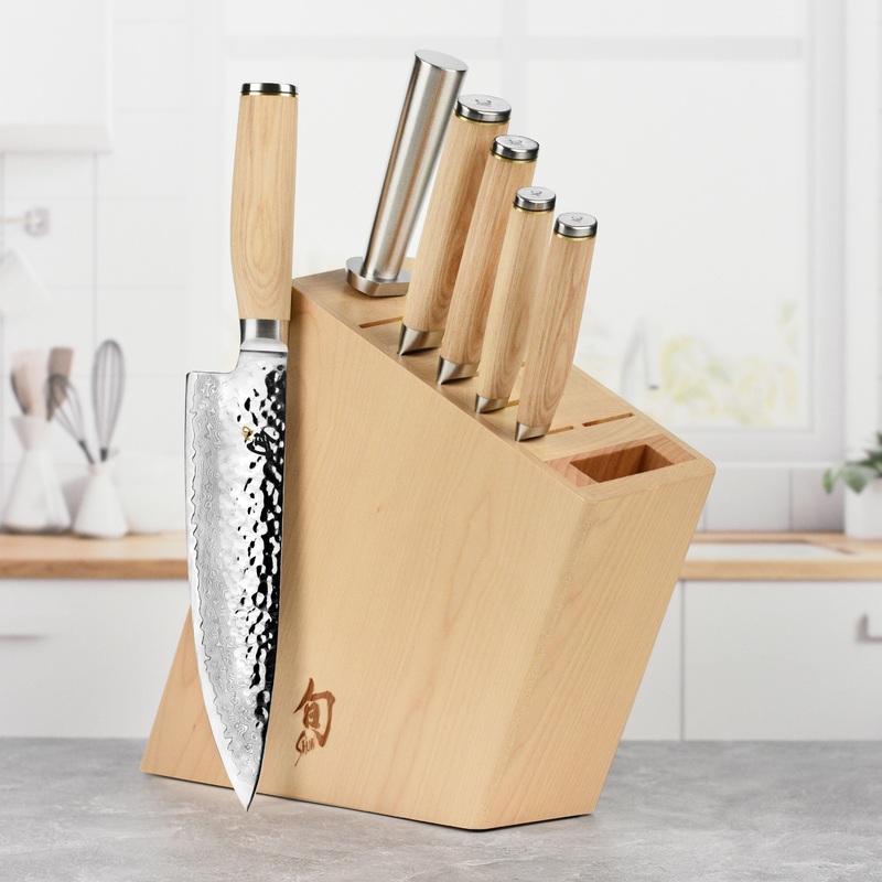 Shun Premier Blonde 7 Piece Knife Block Set