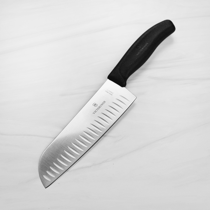 Victorinox Swiss Classic 7" Hollow Edge Santoku Knife