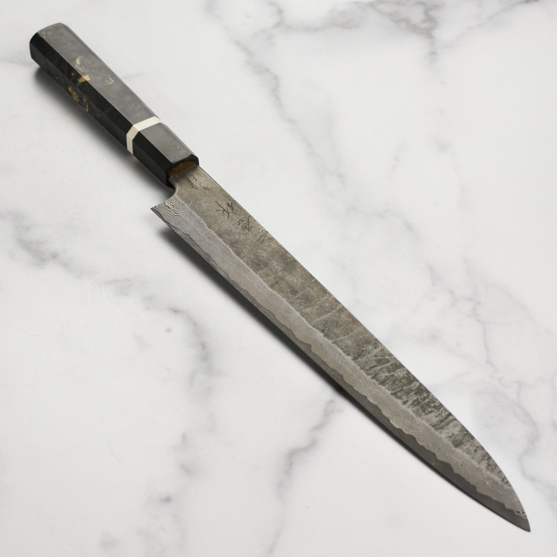 Nigara Ginsan Kurozome Damascus 11.8" Sujihiki