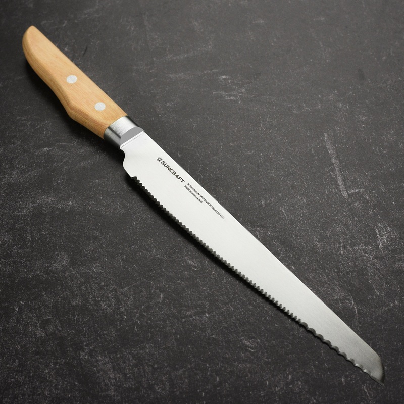 Suncraft Seseragi 8.75" Bread Knife, Right-Handed