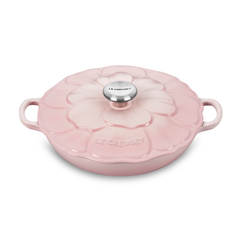 Le Creuset Signature Cast Iron 2.25-quart Shell Pink Petal Braiser