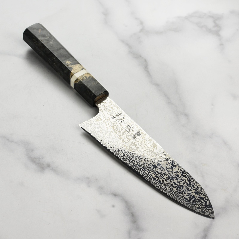 Hatsukokoro x Yauji Ginga34 Damascus 7" Santoku