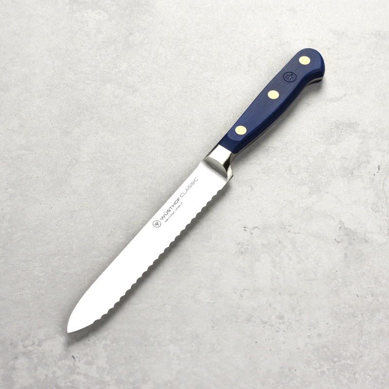Wusthof Classic 5" Wild Blueberry Serrated Utility Knife