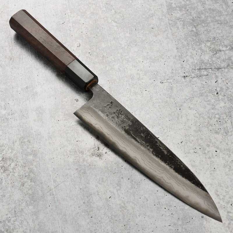 Hatsukokoro Kumokage Aogami #2 Kurouchi Damascus 8.25" Gyuto