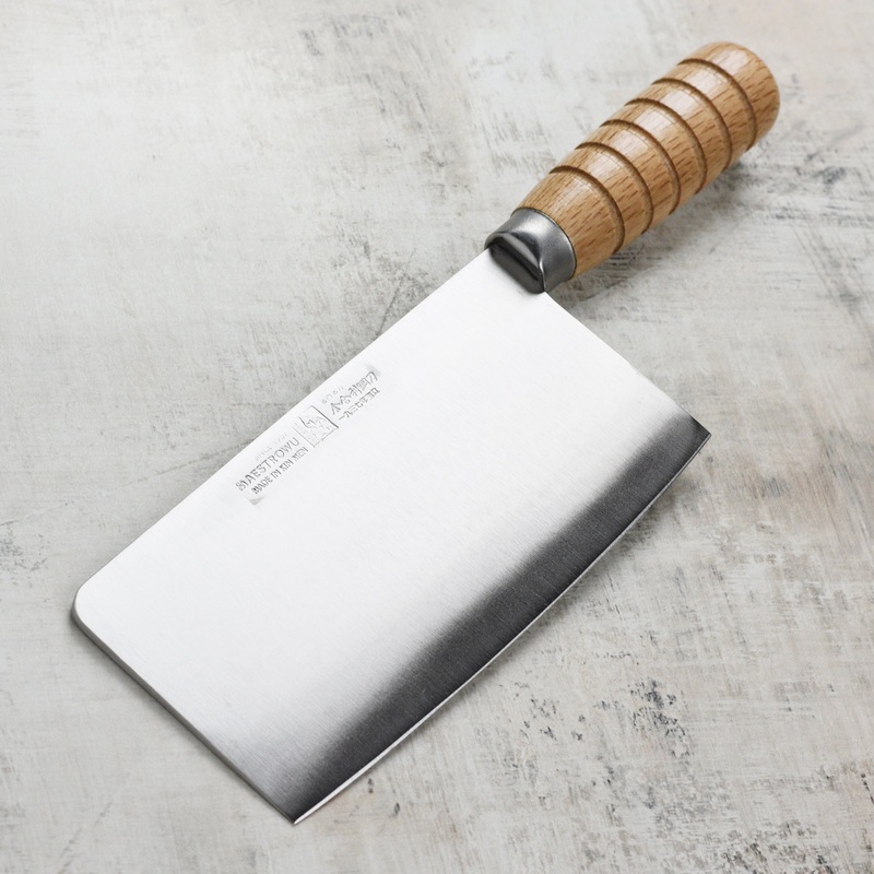 Maestro Wu 7" Meat Cleaver, Wood Handle