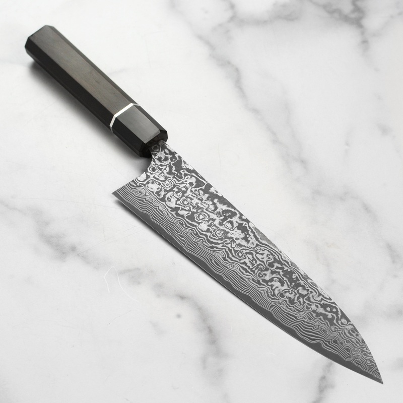 Saji SG2 Black Damascus 8.25" Gyuto, Ebony