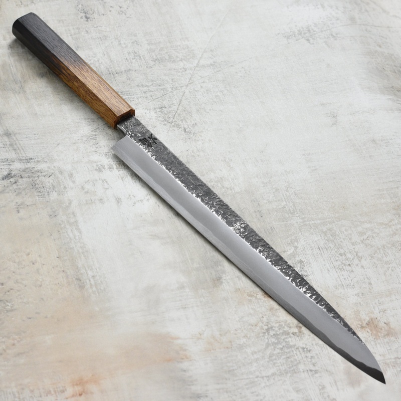 Takayuki x Itsuo Doi Homura Guren Aogami #2 Single Bevel 11.8" Yanagiba