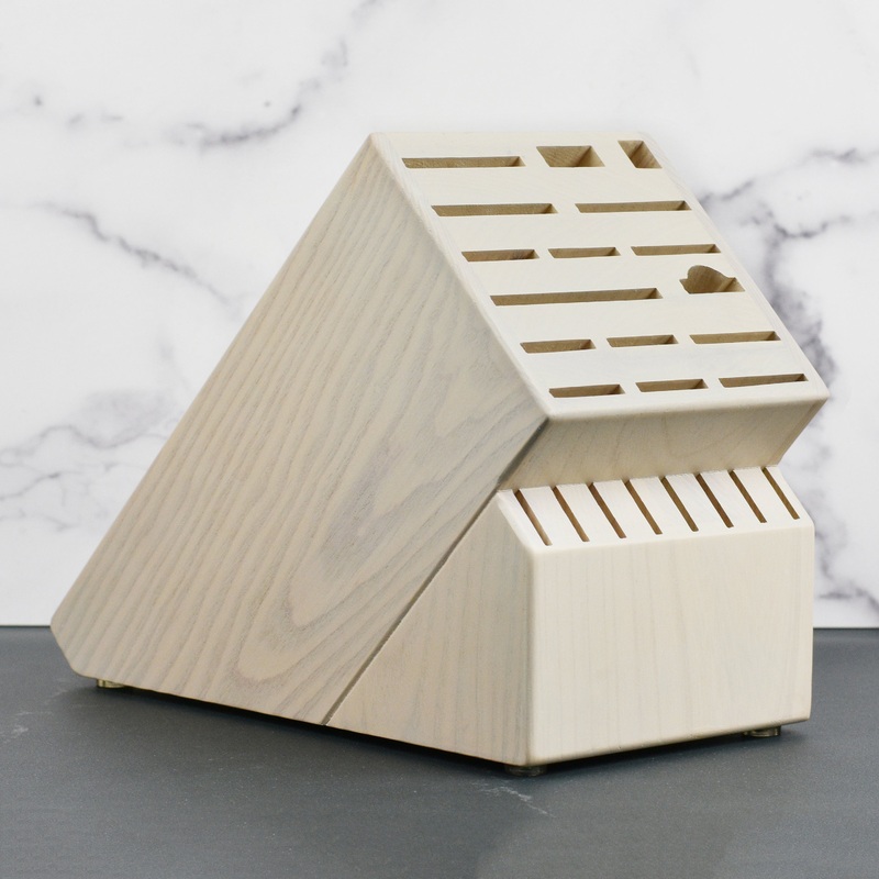 24 Slot Gray Ash Knife Block