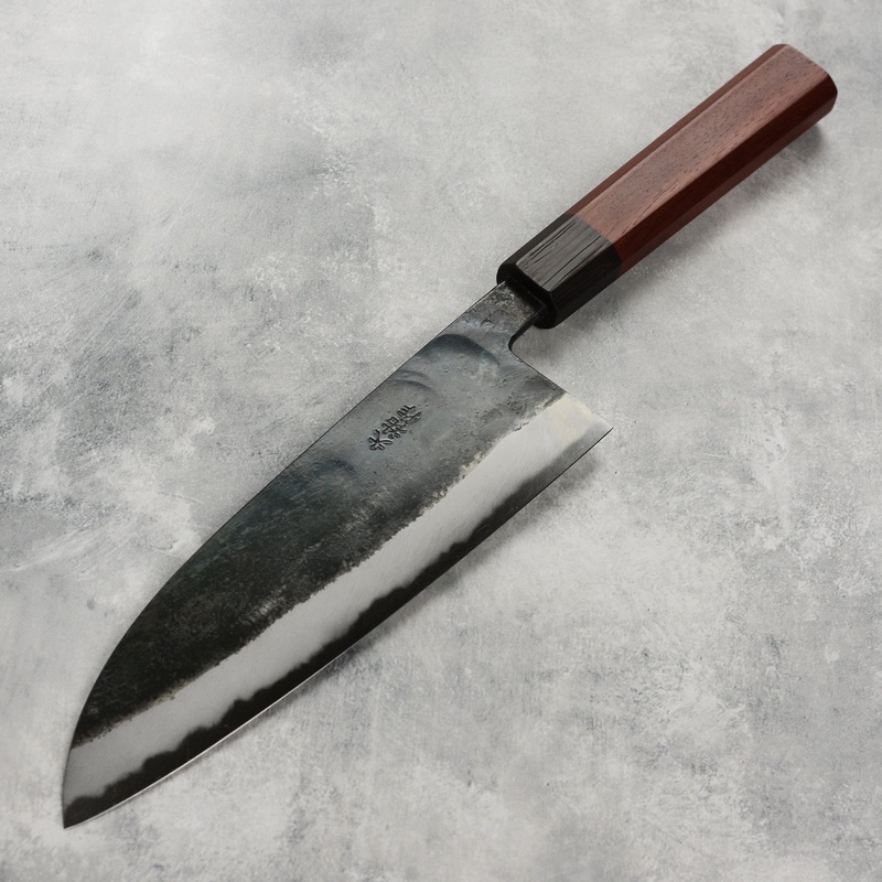 Nishida Shirogami #1 Kurouchi 8.25" Funayuki Gyuto, Rengas
