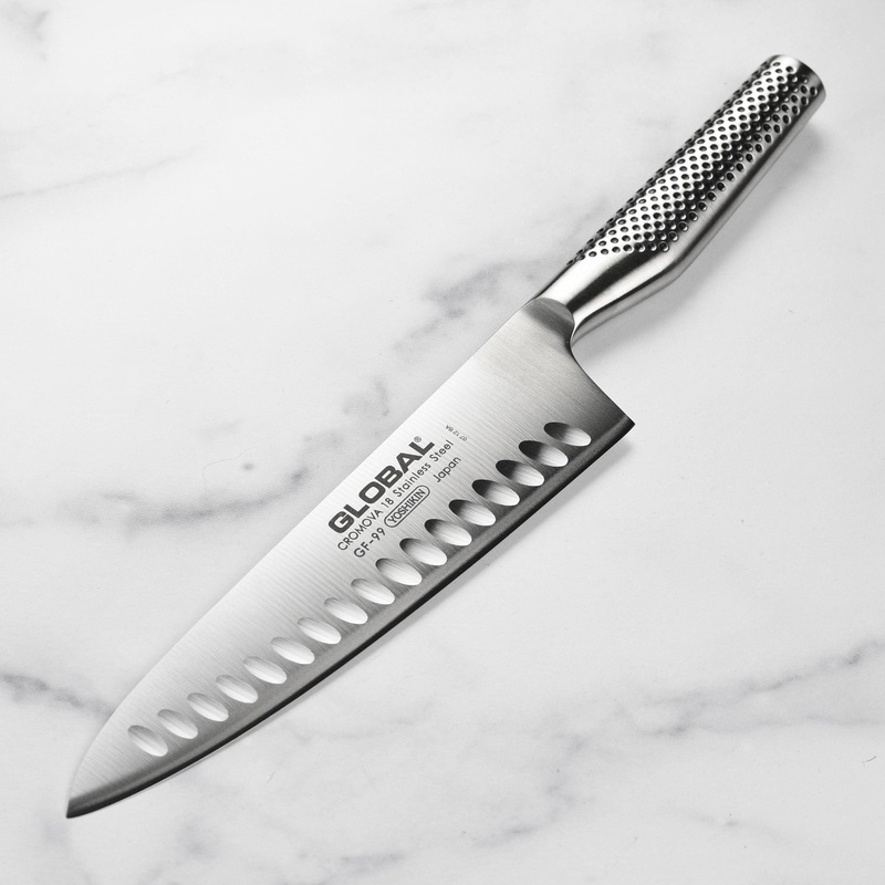 Global Model X 8" Hollow Edge Chef's Knife