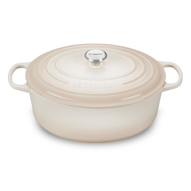 Le Creuset Signature Cast Iron 9.5-quart Meringue Oval Dutch Oven