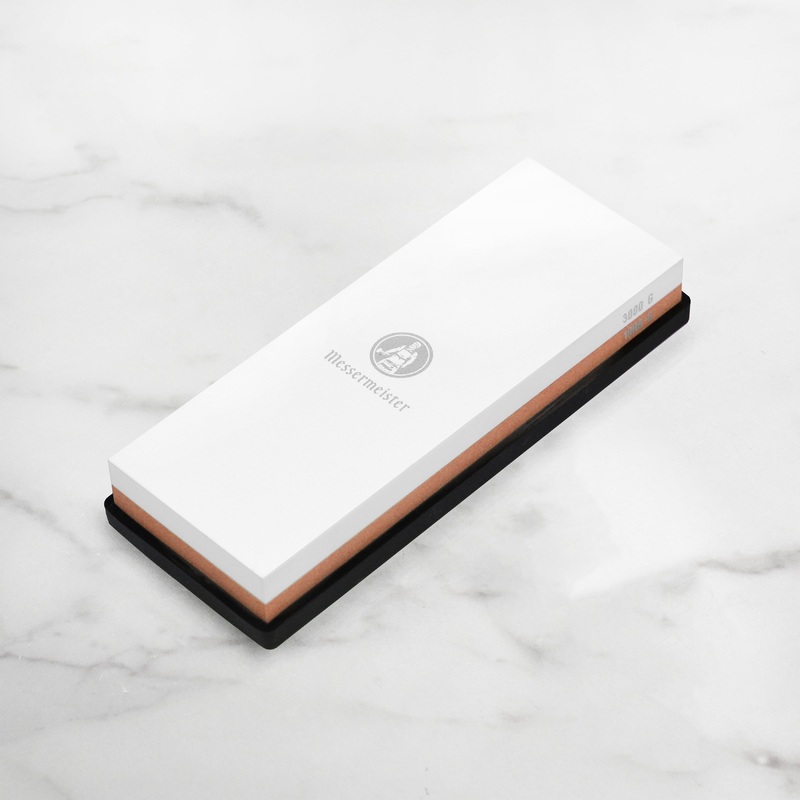 Messermeister 7.5" x 3" x 1" 1000 & 3000 Grit Combination Sharpening Stone