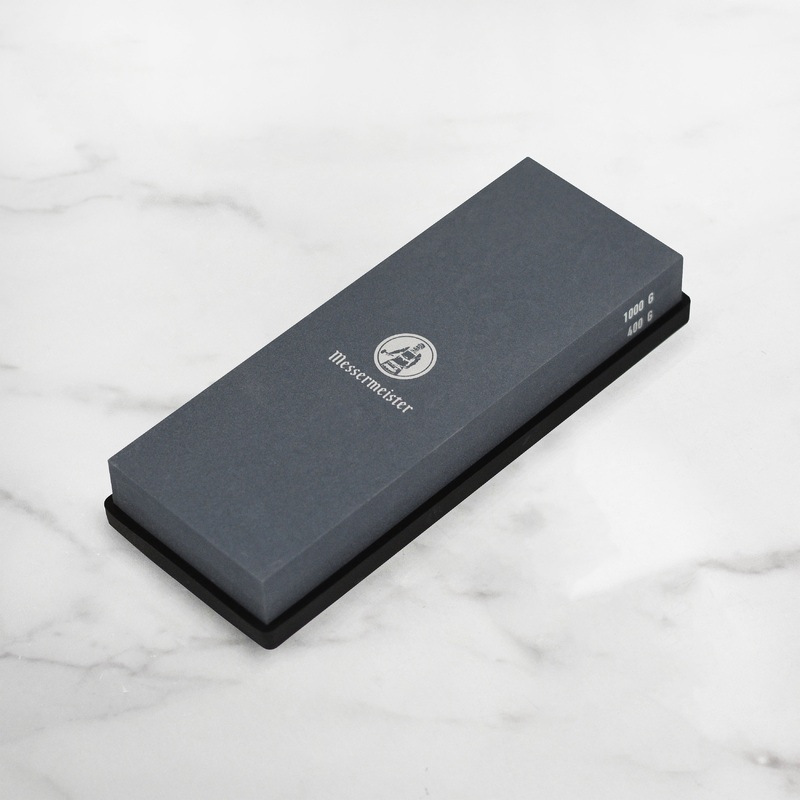 Messermeister 7.5" x 3" x 1" 400 & 1000 Grit Combination Sharpening Stone