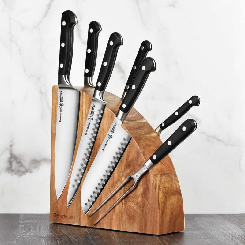 Messermeister Meridian Elite 8 Piece Magnetic Knife Block Set