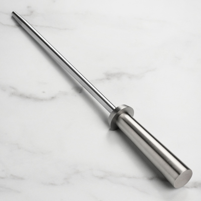 Shun 9" Combination Honing Steel with Satin Stainless Steel Handle