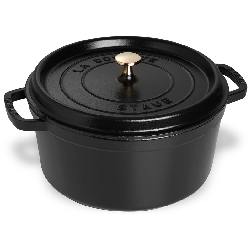 Staub 13.25-quart Matte Black Round Dutch Oven