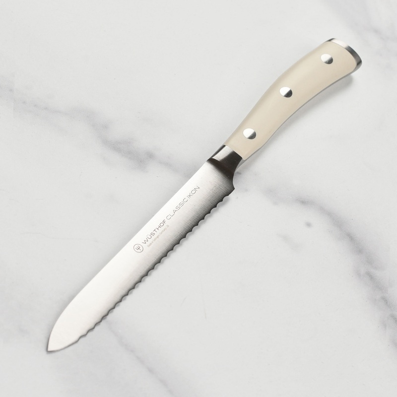Wusthof Classic Ikon Creme 5" Serrated Utility Knife