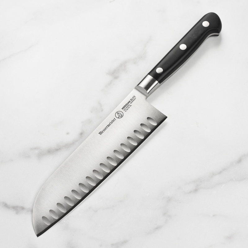 Messermeister Meridian Elite 7" Hollow Edge Santoku Knife