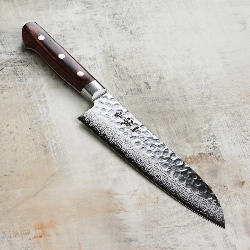 Ittetsu VG10 Hammered Damascus 7" Santoku