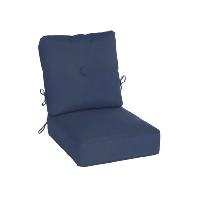 Casual Cushion Estate Series Deep Seating Club Cushion in Canvas Navy
