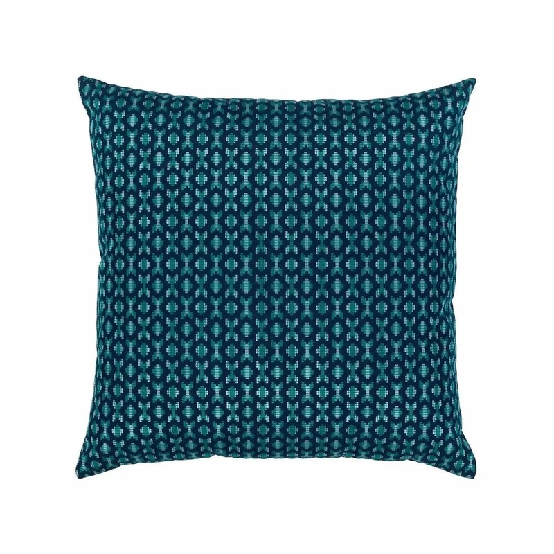 Elaine Smith Alcazar Peacock 20" Square Pillow - CLEARANCE