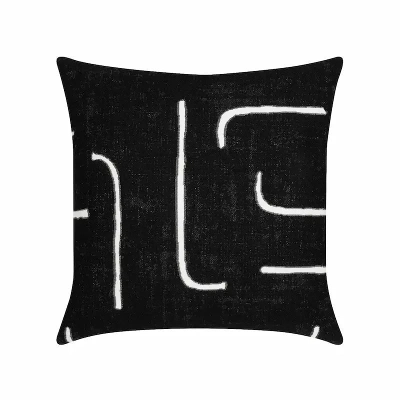 Elaine Smith Instinct Ebony 20" Square Pillow