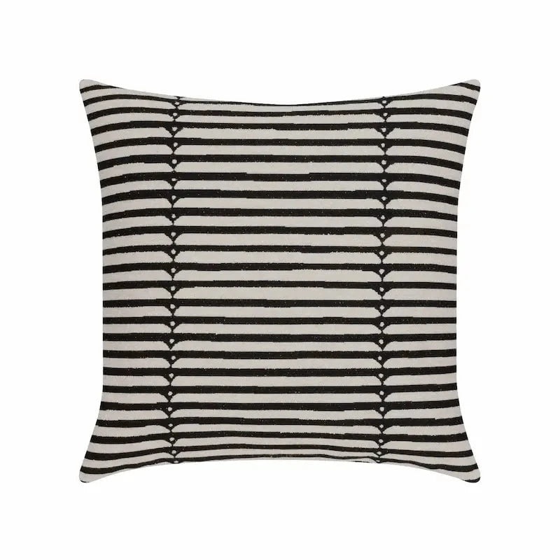 Elaine Smith Sincerity Ebony 20" Square Pillow
