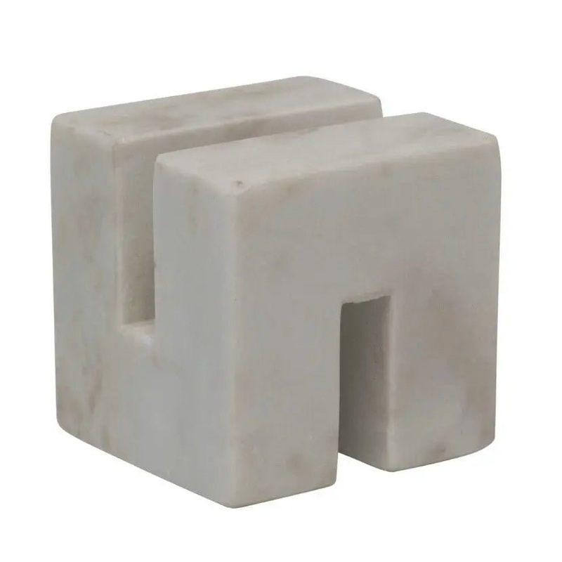Square Marble Cookbook Stand or Decorative Object