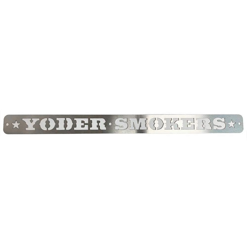 Yoder Smokers Stainless Steel Counterweight Sign, YS480