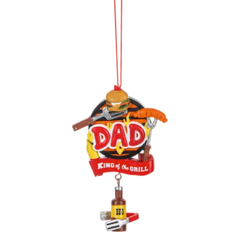 Dad: "King of the Grill" Ornament