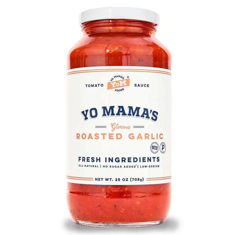 Yo Mama Roasted Garlic Tomato Sauce, 25oz