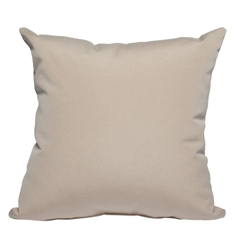 Casual Cushion 15" Throw Pillow in Antique Beige