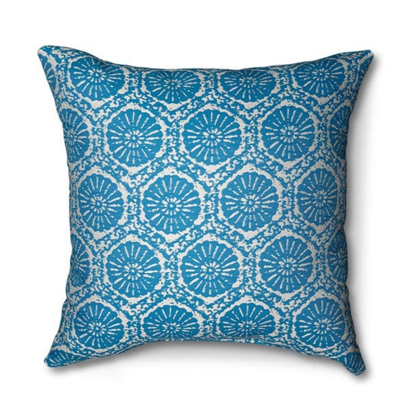 Casual Cushion 15" Throw Pillow in Fossil Chambray