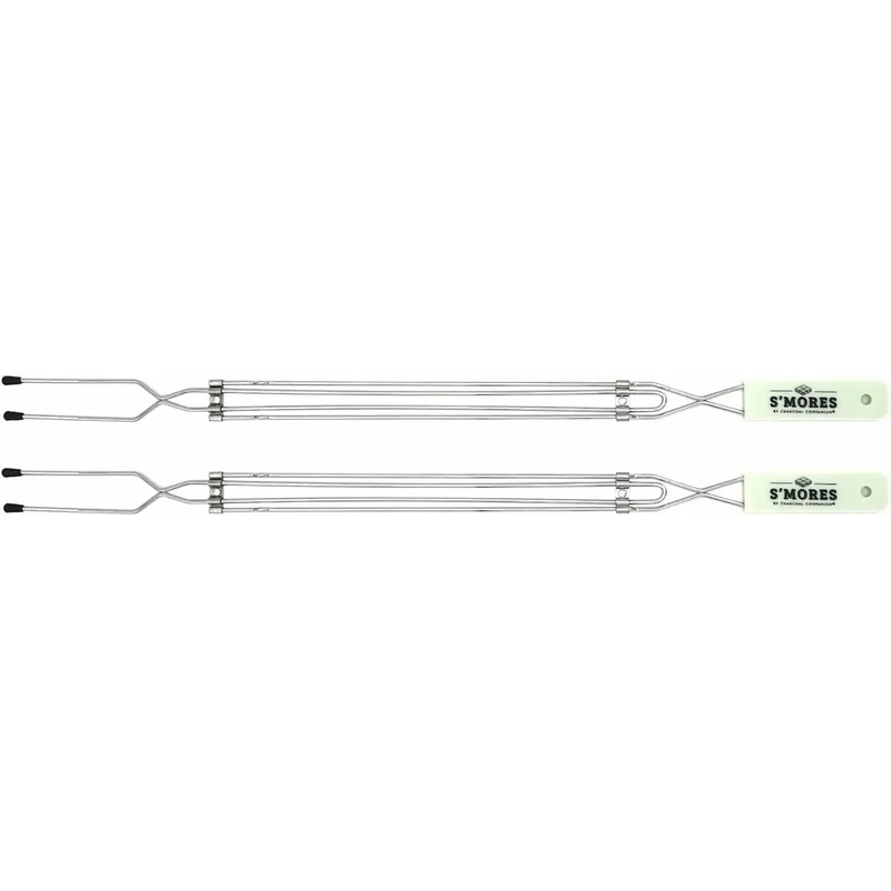 Charcoal Companion S'Mores Extendable Forks, Set of 2