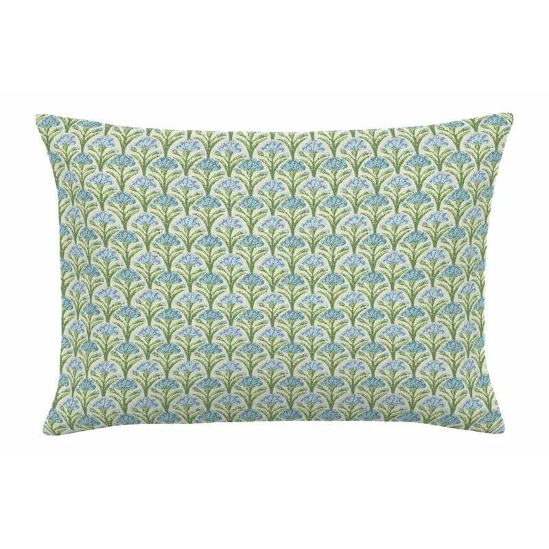 Flora Scallop Spring 13" x 20" Lumbar Throw Pillow